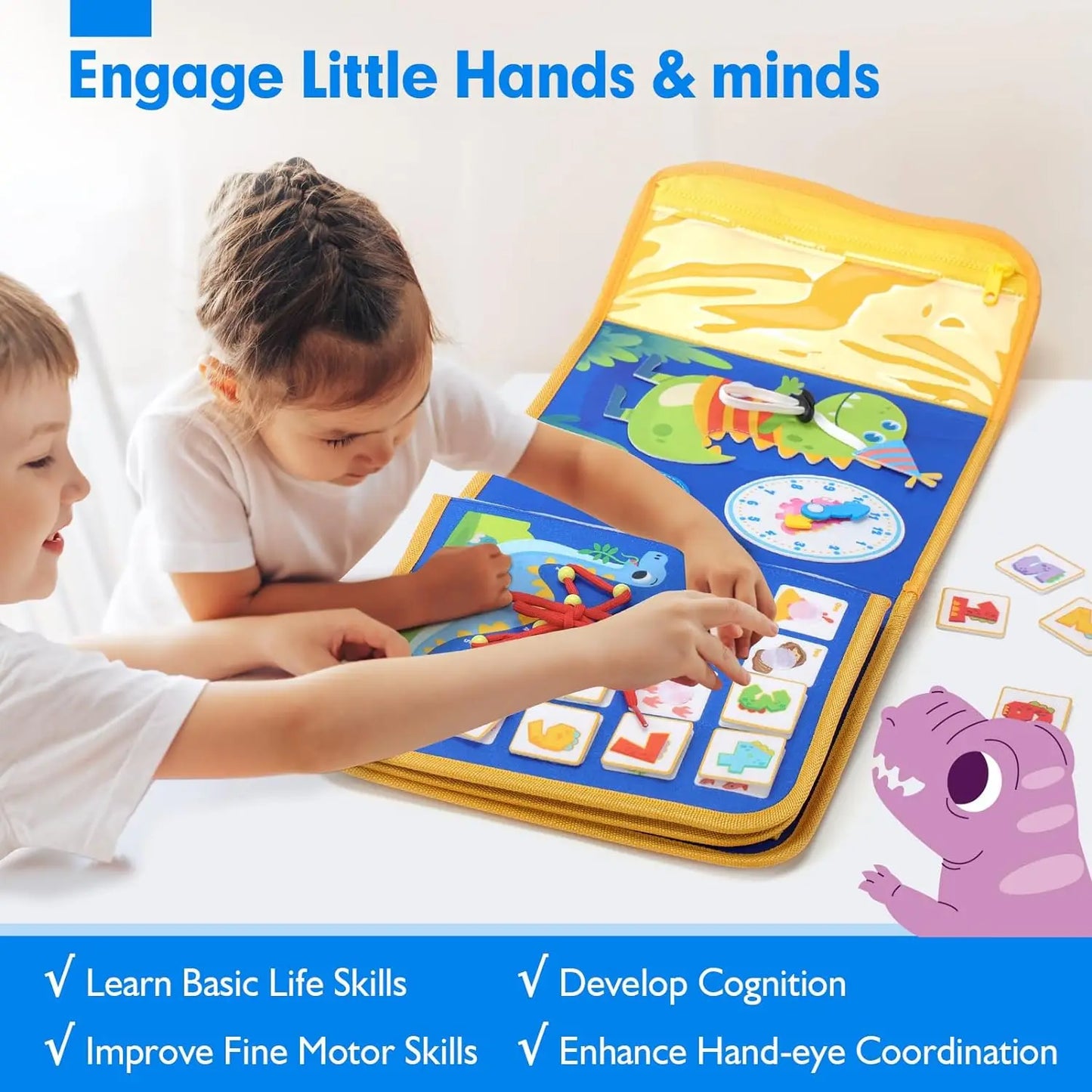 Busy Board Montessori – Sac à Dos Éducatif pour Tout-Petits