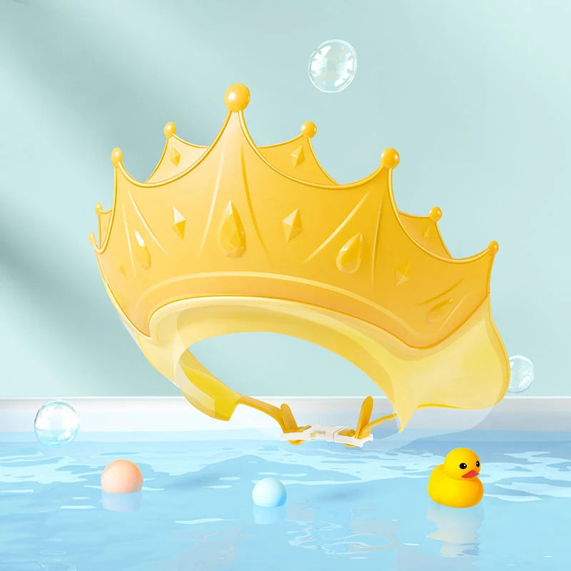 Casquette de bain bébé en silicone – Protection des yeux et oreilles