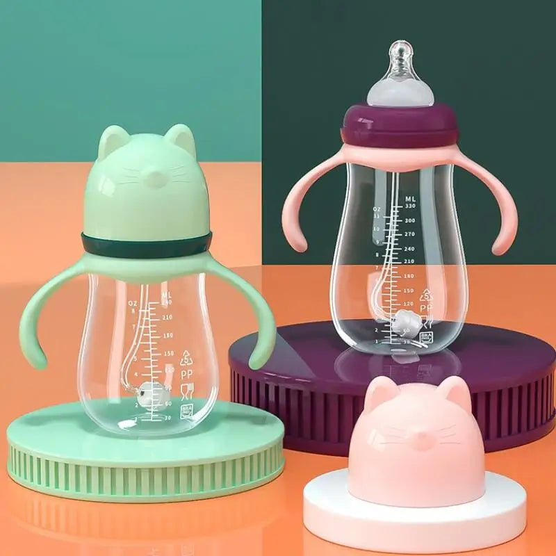 Set de biberons bébé avec poignées – Tétine en silicone sans BPA