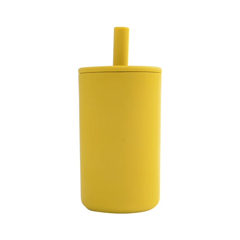 Tasse d’Apprentissage Bébé avec Paille Souple – Gobelet d’Entraînement Sans BPA – Accessoire Repas Enfant