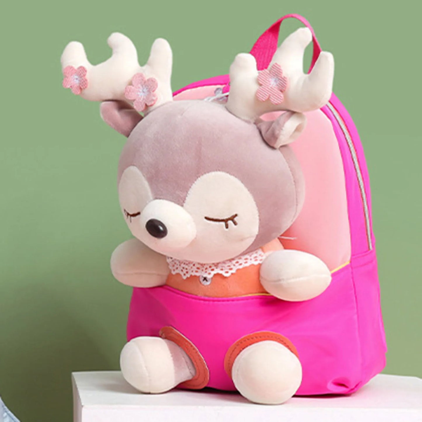 Sac à Dos Mignon pour Tout-Petit – Élan en Peluche
