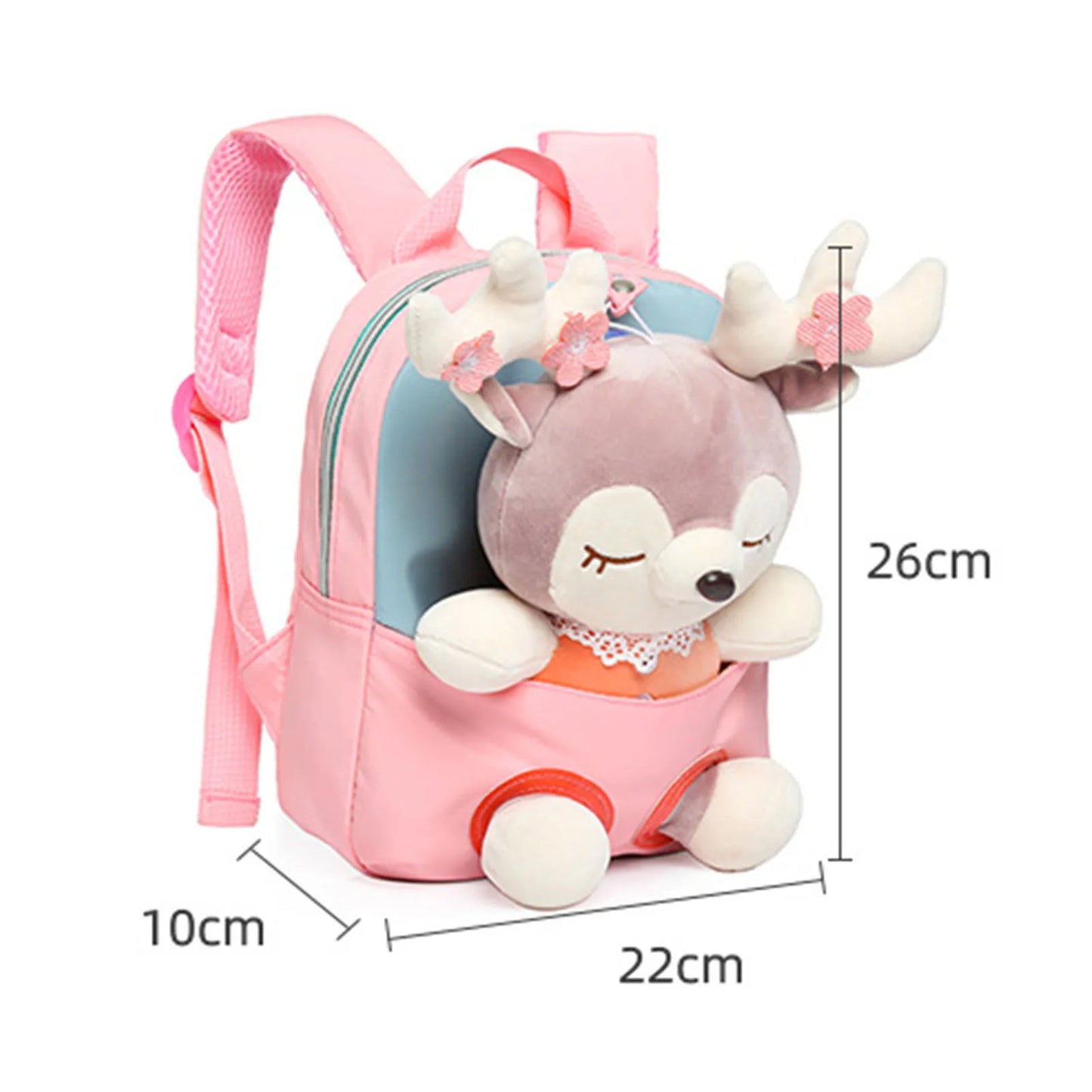 Sac à Dos Mignon pour Tout-Petit – Élan en Peluche