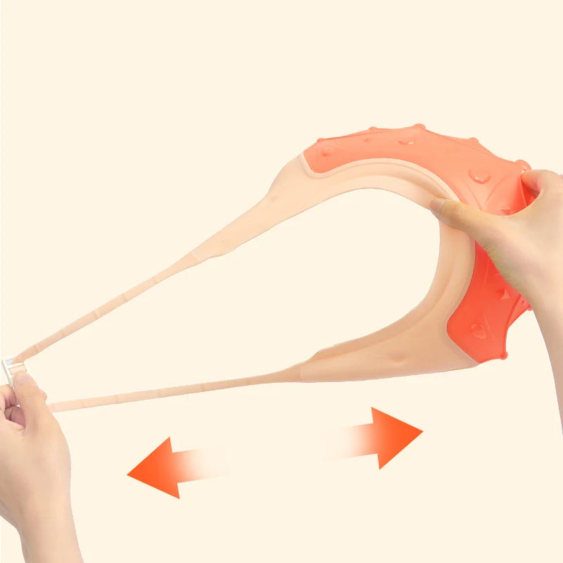 Casquette de bain bébé en silicone – Protection des yeux et oreilles