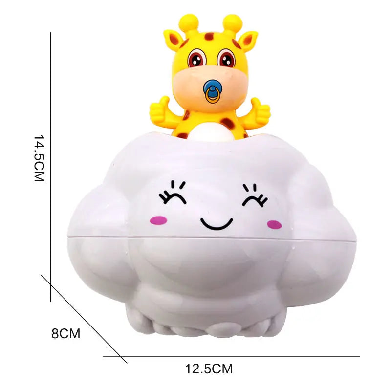 Jouet de bain bébé – Nuage arroseur mignon avec jet d’eau