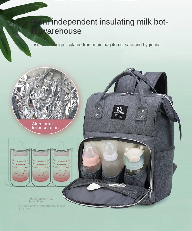 Sac à Langer Bébé Imperméable – Léger, Grande Capacité, Port USB – Sac à Dos Organiseur pour Maman & PoussetteFor Stroller Baby Diapers Bags Backpack
