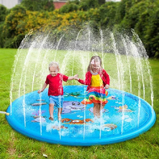 Tapis arroseur gonflable en forme d’animaux marins – Jeu d’eau interactif pour enfants