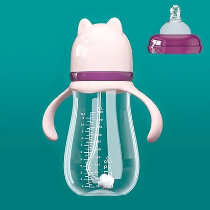 Set de biberons bébé avec poignées – Tétine en silicone sans BPA