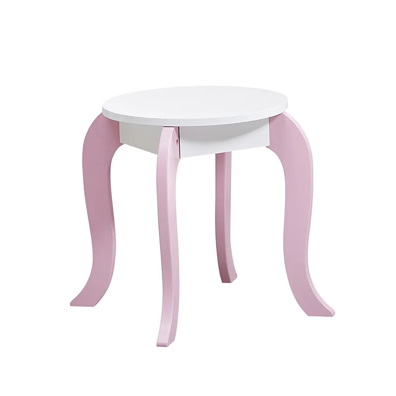 Coiffeuse 2 en 1 pour enfants en bois – Table de maquillage & tableau