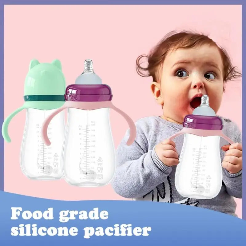 Set de biberons bébé avec poignées – Tétine en silicone sans BPA
