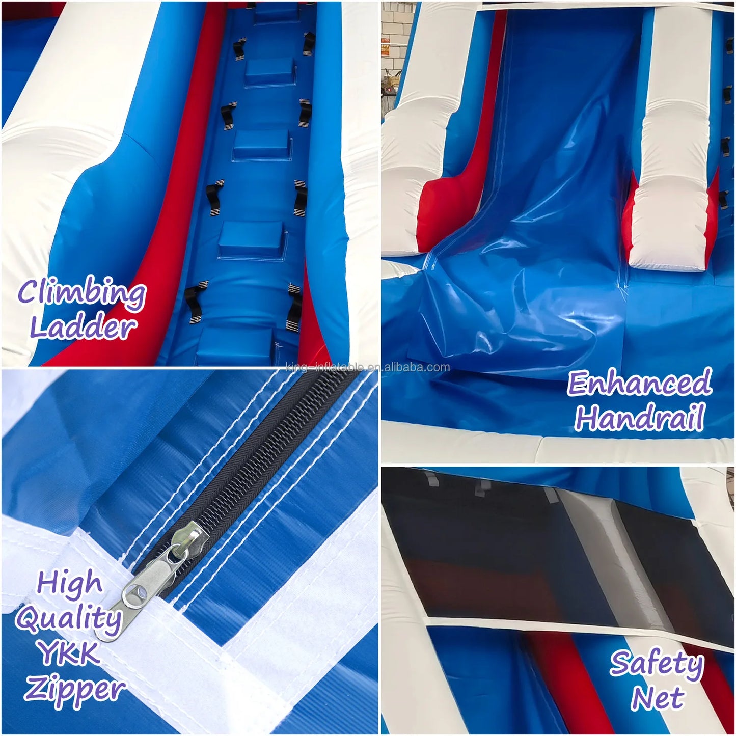 Toboggan aquatique gonflable premium avec piscine — Idéal pour les enfants et les adultes, parfait pour des heures de fun en extérieur dans votre jardin !
