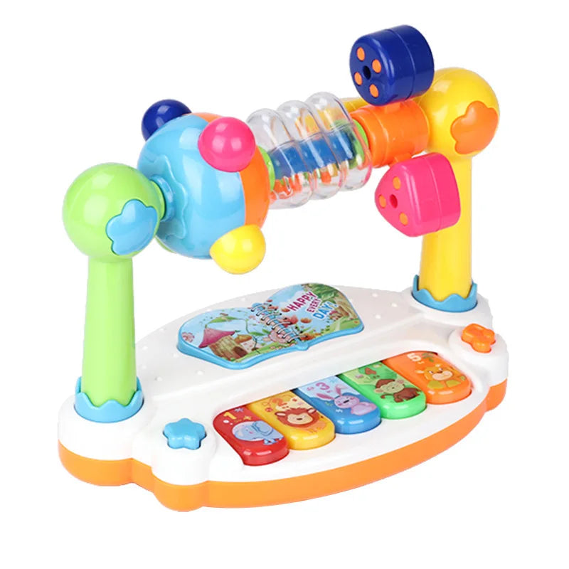 Piano Musical Bébé avec Lumières – Jouet Éducatif Tournant