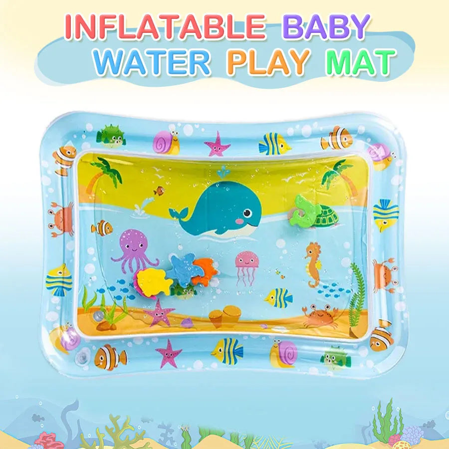 Tapis d’eau gonflable pour bébé – Coussin d’éveil sensoriel pour le ventre