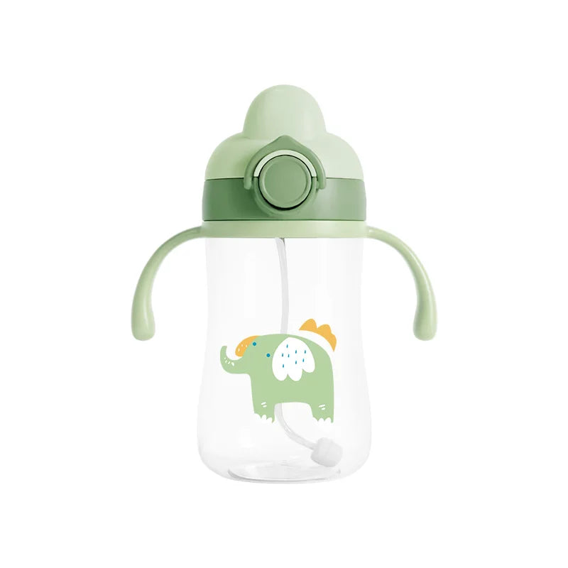 Gourde d’apprentissage 300 ml pour bébé avec paille – Sans BPA