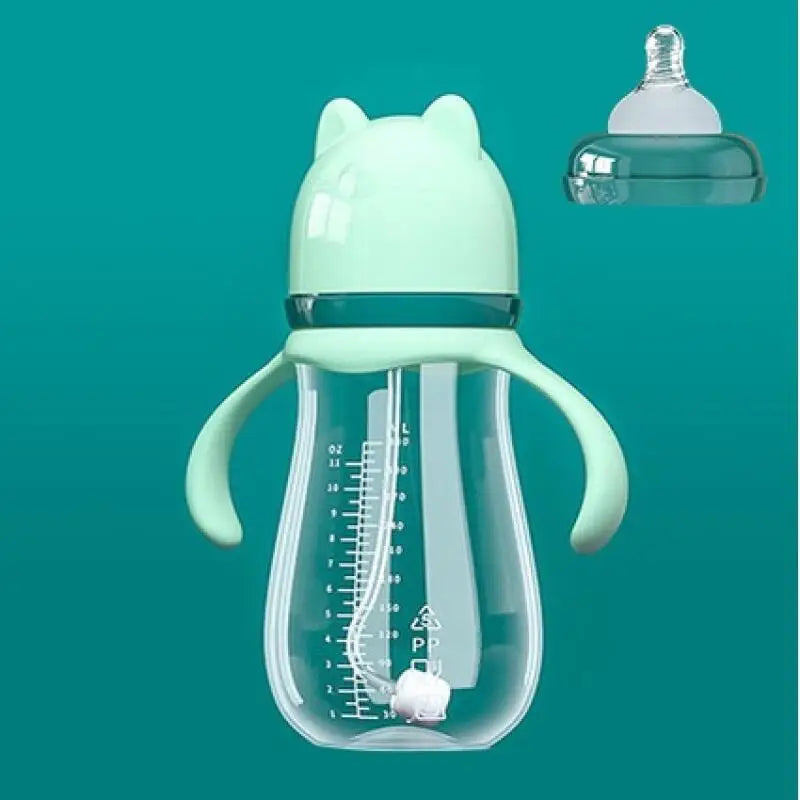 Set de biberons bébé avec poignées – Tétine en silicone sans BPA