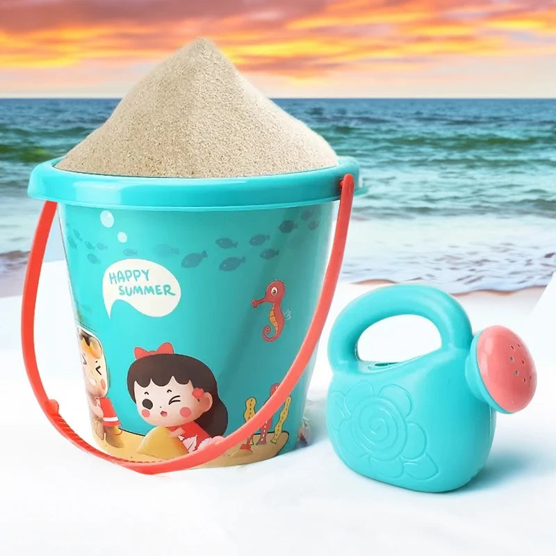Kit Jouets de Plage Enfants – Seau, Arrosoir, Pelles & Moules – Jeux de Sable & d’Eau d’Été