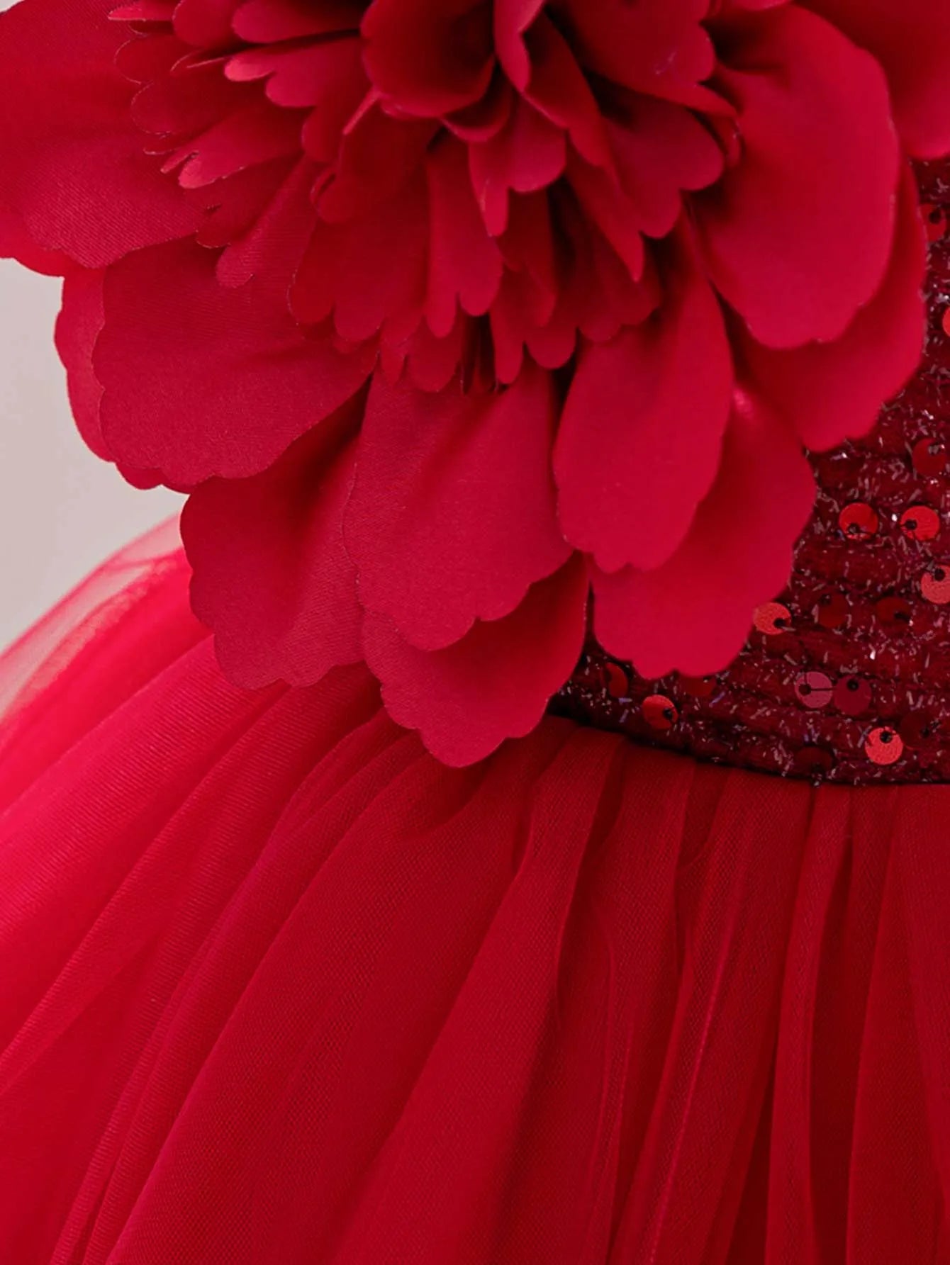 FLEUR ROBE ROUGE