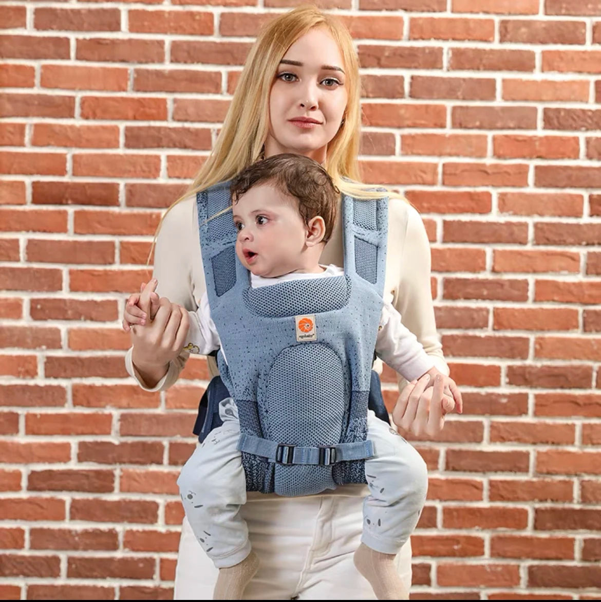 aerloom bleu ,porte-bébé