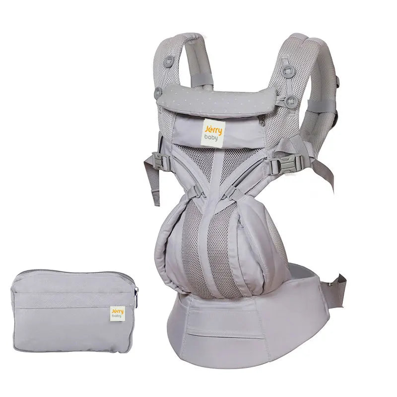 porte-bébé  gris à pois