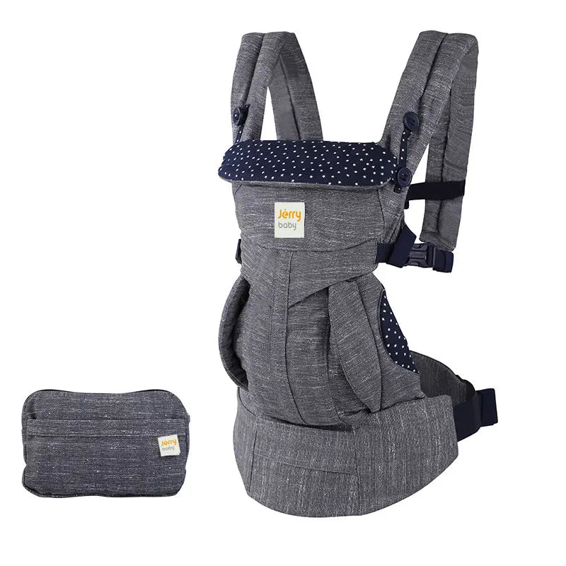porte-bébé gris étoile