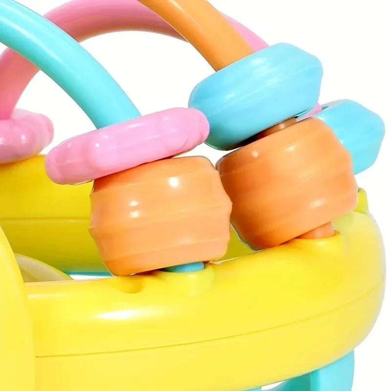 Balle Hochet Souple 10 cm pour Bébé – Jouet d’Éveil avec Grelot – Développement Sensoriel 0-12 Mois