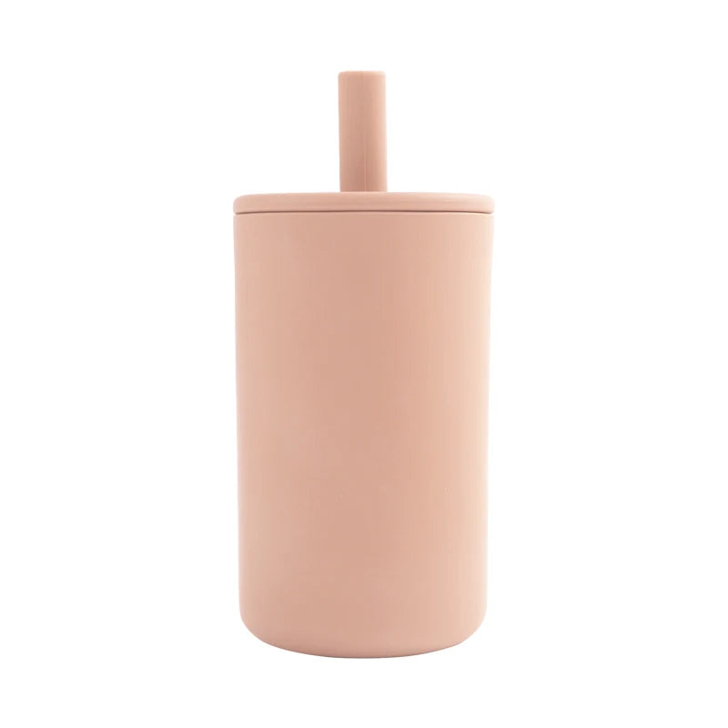 Tasse d’Apprentissage Bébé avec Paille Souple – Gobelet d’Entraînement Sans BPA – Accessoire Repas Enfant
