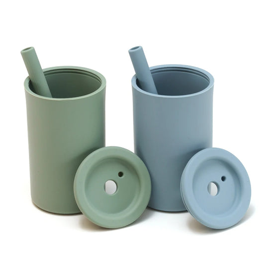 Tasse d’Apprentissage Bébé avec Paille Souple – Gobelet d’Entraînement Sans BPA – Accessoire Repas Enfant