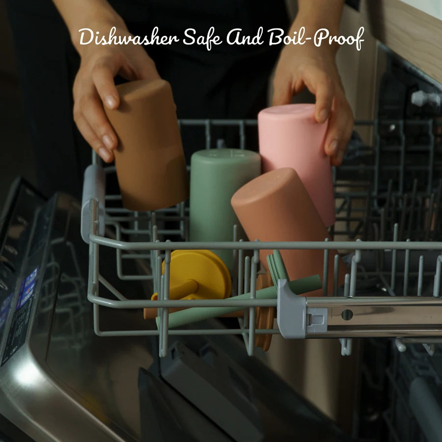 Tasse d’Apprentissage Bébé avec Paille Souple – Gobelet d’Entraînement Sans BPA – Accessoire Repas Enfant