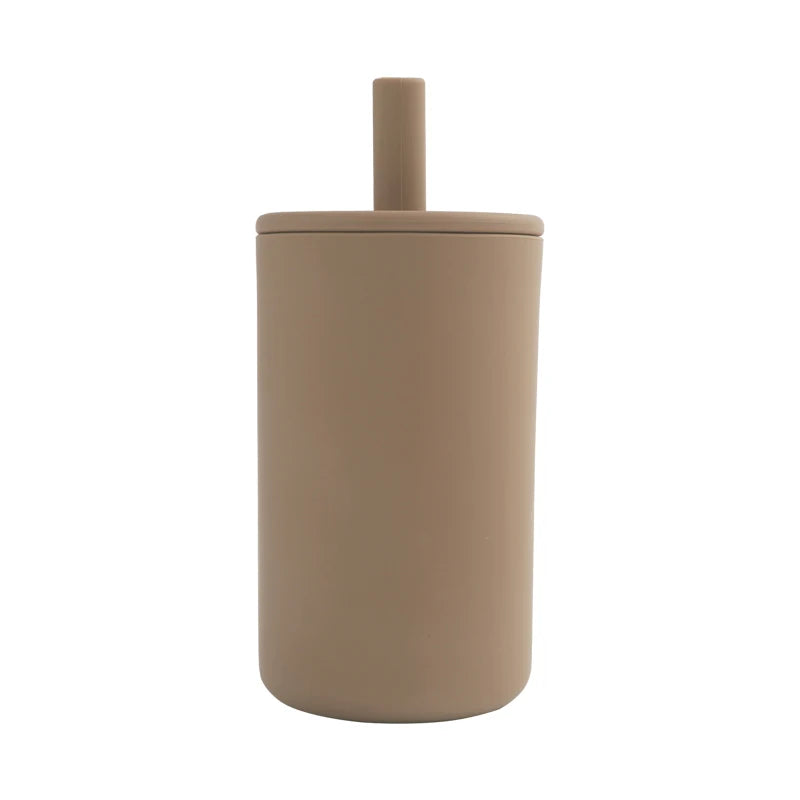 Tasse d’Apprentissage Bébé avec Paille Souple – Gobelet d’Entraînement Sans BPA – Accessoire Repas Enfant
