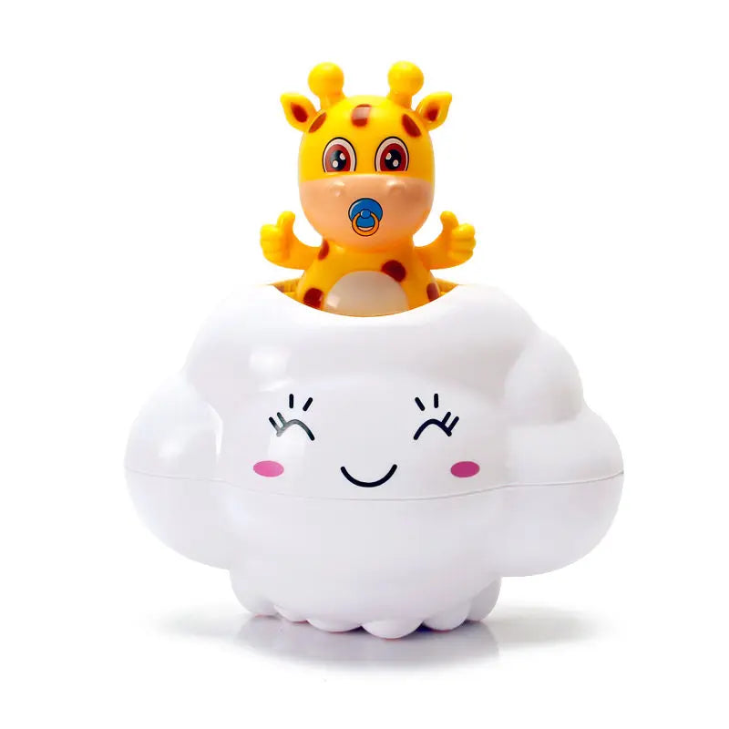 Jouet de bain bébé – Nuage arroseur mignon avec jet d’eau