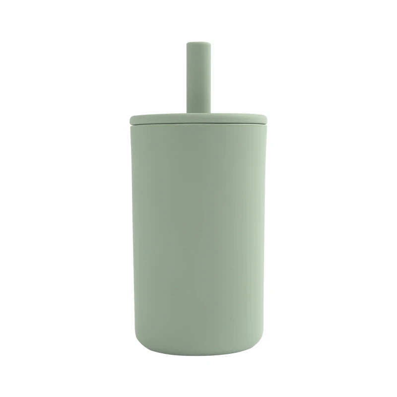 Tasse d’Apprentissage Bébé avec Paille Souple – Gobelet d’Entraînement Sans BPA – Accessoire Repas Enfant