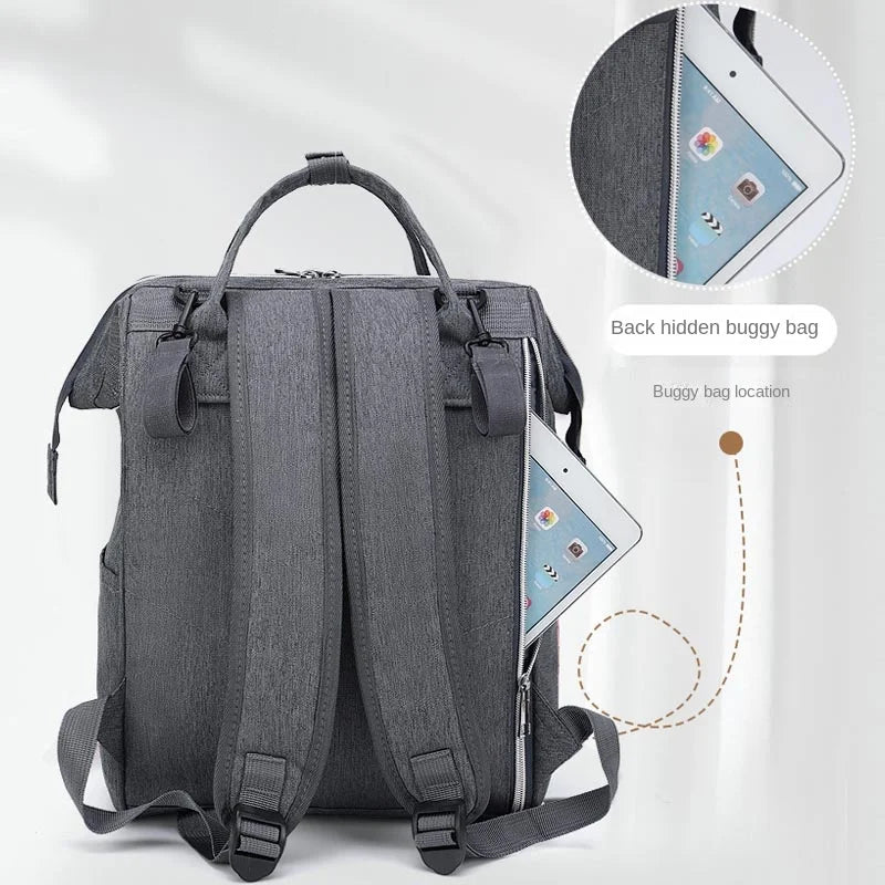 Sac à Langer Bébé Imperméable – Léger, Grande Capacité, Port USB – Sac à Dos Organiseur pour Maman & PoussetteFor Stroller Baby Diapers Bags Backpack