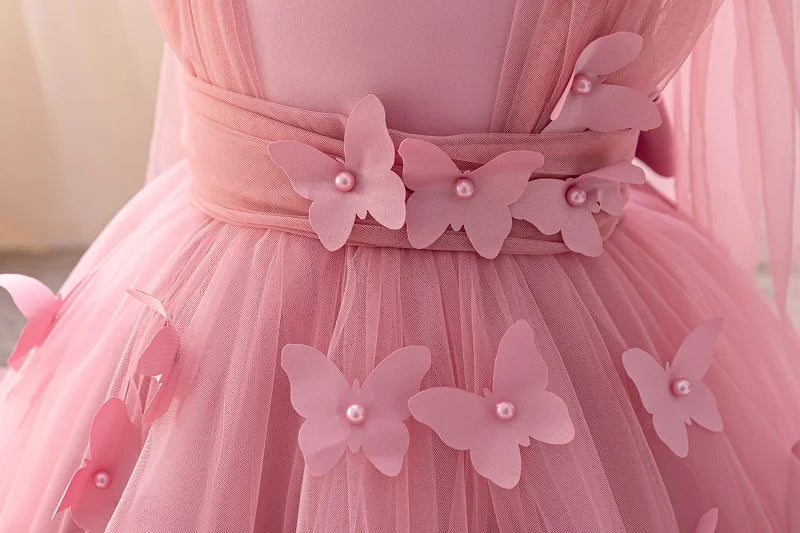 papillons rose